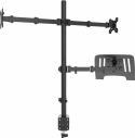 Stativer, CMA20L Double Monitor Arm 13”- 32” with Laptop stand