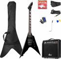 GigKit Elektrisk Gitar Pakke Rock Stil Svart GigKit Elektrisk Gitar Pakke Rock Stil Svart