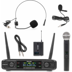 WM42HB Wireless Microphone System UHF with 1x Handheld and 1x Bodypack TILBUD NU