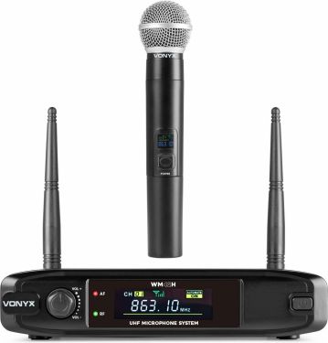 WM42H Wireless Microphone UHF with 1x Handheld Microphone