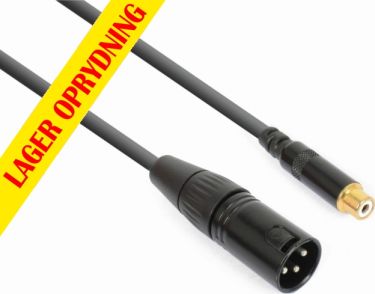 CX134 Kabelomformer XLR hann - RCA hunn