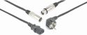 CX02-10 Lydkombikabel Schuko - XLR F / IEC F - XLR M 10m CX02-10 Lydkombikabel Schuko - XLR F / IEC F - XLR M 10m