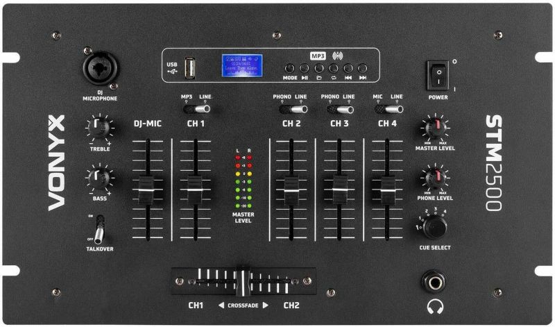 STM2500 5-Channel Mixer USB/MP3 with BT