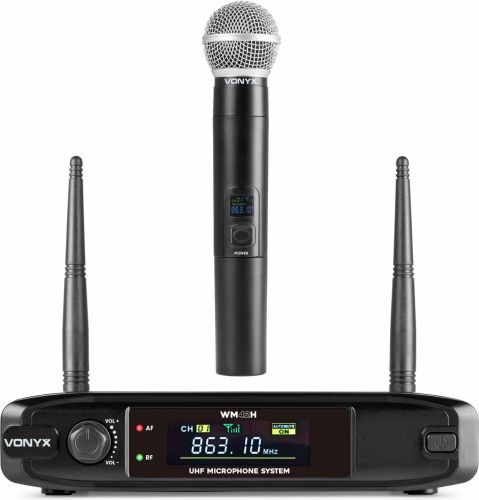 WM42H Wireless Microphone UHF with 1x Handheld Microphone