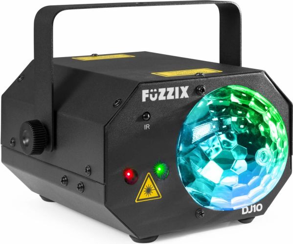 Lyseffekt DJ10 / med klassisk Jelly Ball og rigtig flot Rød+Grøn Lasershow, Vores testvinder!