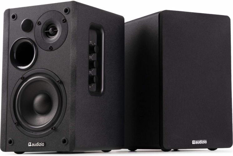 KS01 Active Bookshelf Speaker Set 80W Black