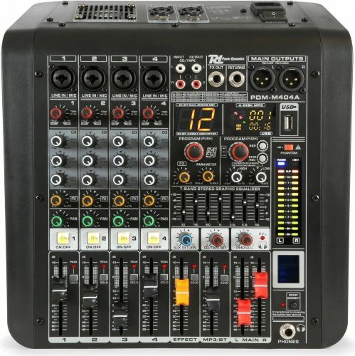 PDM-M404A 4-kanals musikkmikser med forsterker