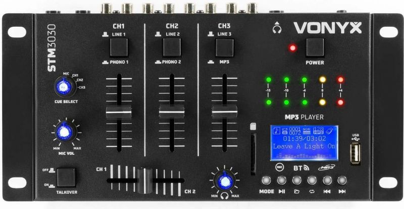 STM3030 6-kanals Mixer USB/MP3/BT/REC
