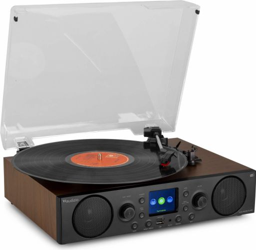 Tulsa Audio Center med pladespiller DAB+ radio