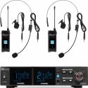 PD522B UHF Wireless Microphone Set with 2 bodypack microphones PD522B UHF Wireless Microphone Set with 2 bodypack microphones