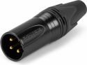 Kabler og stik, XLR 3P Hann NEUTRIK NC3MXX Svart