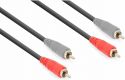 Kabler og stik, CX340-3 Kabel 2x RCA Hann - 2x RCA Hann 3m