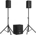 Højttalere, Vonyx VX0812BT 2.1 Komplet Lydsystem med 12" Subwoofer og 2 stk. 8" Højttalere / Bluetooth / 800W