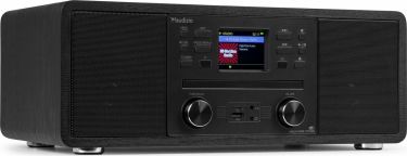 Avola Musikanlæg 'alt-i-et' med CD/BT/DAB+/FM og Wi-Fi Internet radio, Sort