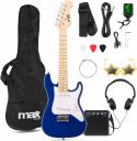 Guitar, Komplet GigKit Junior 1/4 Elguitar Pakke – Alt-i-Én Startkit til Yngre Guitarister – Blå