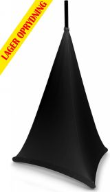 LSS07B Højttalerstanderovertræk sort 70cm