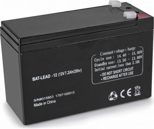 Blybatteri opladeligt  12V 7,2Ah