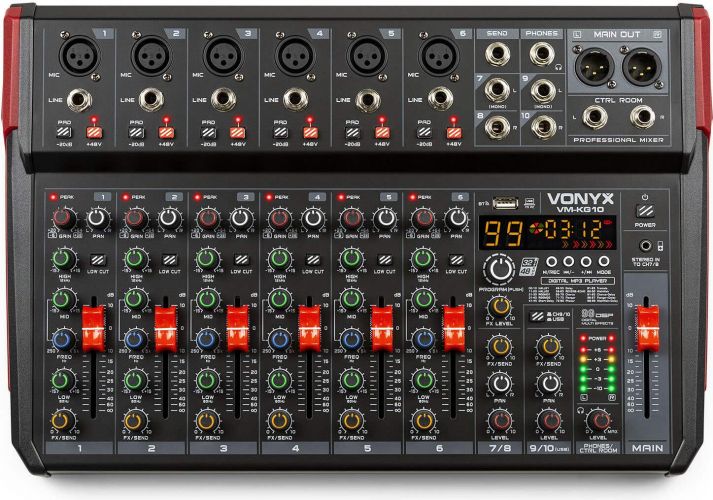 VM-KG10 Music Mixer 10-Channel BT/DSP/USB Record
