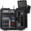 VMA106 6Ch Power mixer in ABS case with 2 UHF wireless Microphones VMA106 6Ch Power mixer in ABS case with 2 UHF wireless Microphones