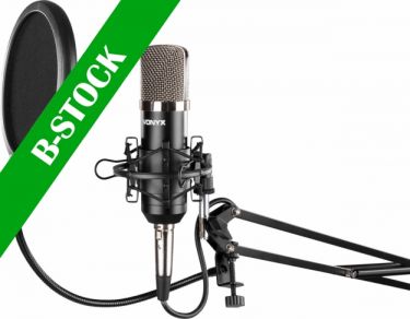 Studio Set / Condensor microphone with stand and popfilter "B-STOCK"