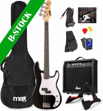 Bass Guitar Pack incl Amp Black "B-STOCK"