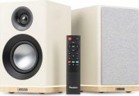KS12 Active Bookshelf Speaker Set 80W BT Creme
