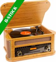 Memphis Vintage Record Player Light Wood "B STOCK"