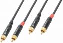 CX94-1 Kabel 2x RCA Han - 2x RCA Han 1m CX94-1 Kabel 2x RCA Han - 2x RCA Han 1m