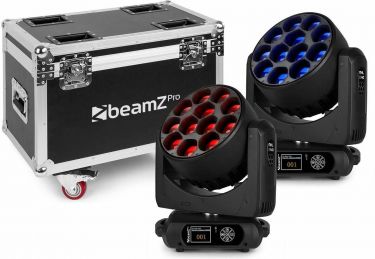 MHL1240 LED Moving Head Zoom 12x40W 2 stykker i flyveske