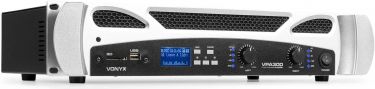 VPA300 PA-forsterker 2x 150W med mediespiller og BT