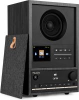 Canzo WIFI Internet Radio med DAB+/FM i stilfuldt design og med god lyd, Mørk grå
