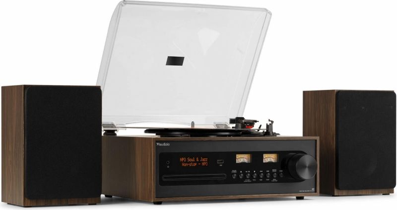 Boston Record Player Set with Speakers