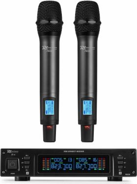 PD220 2x 80-Channel UHF Wireless Microphone True Diversity System HH