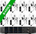PD528B UHF Wireless Microphone Set with 8 bodypack microphones "B-STOCK" PD528B UHF Wireless Microphone Set with 8 bodypack microphones "B-STOCK"