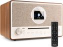 DAB Radio / Internet Radio, Lucca Internet Radio with DAB+ and CD Player Wood