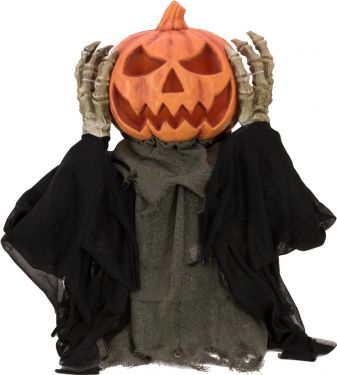 Halloween Dekoration, Animeret Figur Med Lys- og Lydeffekter, Pop-up Græskar, 70cm