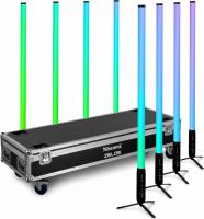 Zelos LED Tube Set RGBW in/outdoor use, set of 8