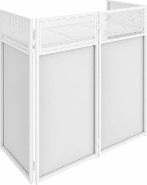 DB4W Foldable DJ-Booth System Pro White