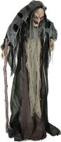 Halloween Dekoration, Animeret Figur med Lys- og Lydeffekter, Heksen Nahema, 160cm