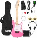 Guitar, GigKit Junior Electric Guitar Pack Pink 1/4