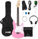 Guitar, GigKit Junior Electric Guitar Pack Pink 3/4