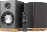 KS12 Active Bookshelf Speaker Set 80W BT Black