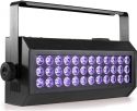 UV lys bar, FLOOD36UV-PRO med 36 stk. kraftige UV LED / DMX / Musikstyring / UV Strobe funktion!