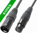 Cable XLR HQ male/female 12m Black "B-STOCK" Cable XLR HQ male/female 12m Black "B-STOCK"