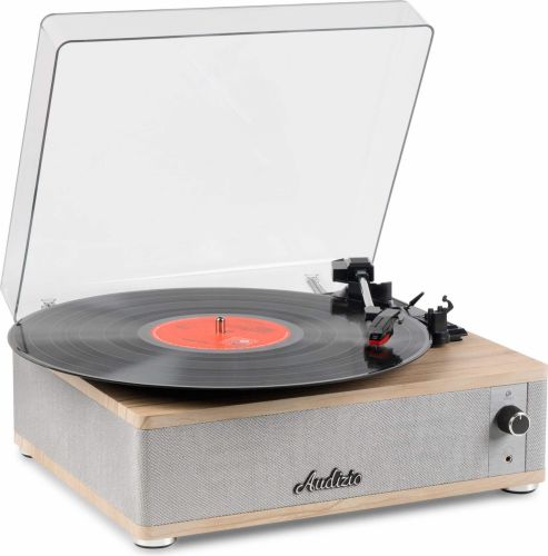 Irvine Record Player BT Light Wood
