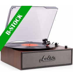 Reno Record Player Retro Wood "B-STOCK" TILBUD NU