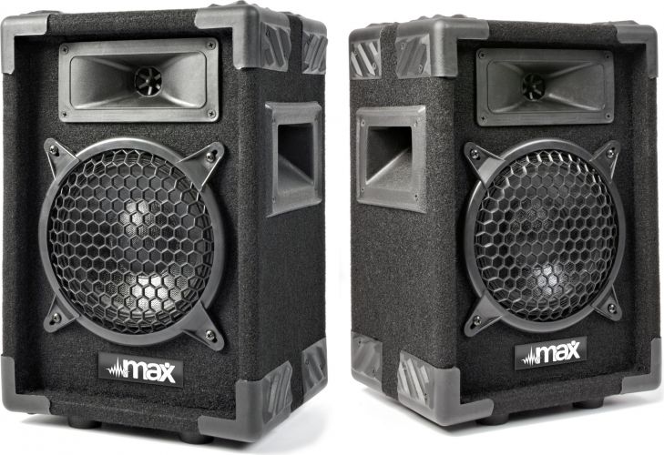 Højttalersæt i populært disco-look 2-vejs med 6" bas / 300W (pris er for 2 højttalere)
