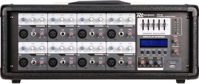 PDM-C801A Powered Mixer 8-Ch DSP/MP3