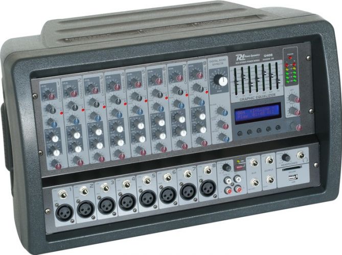 PDM-C802A Powered stereo mixer 8 Ch DSP/MP3