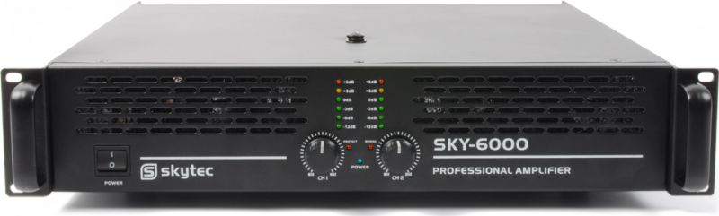 Professionel PA effekt-forstærker SKY-6000 II "ekstrem kraftig" 2x 3000W